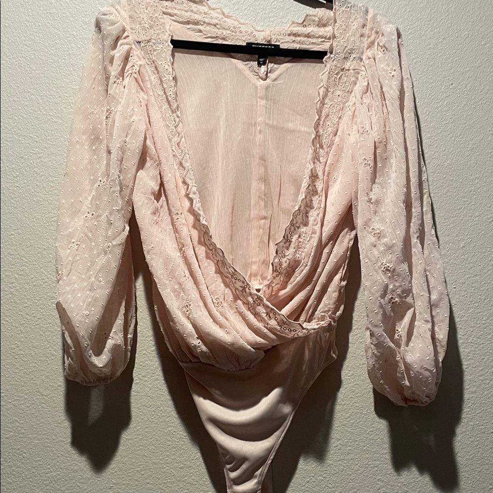 Express Blush Lace Bodysuit